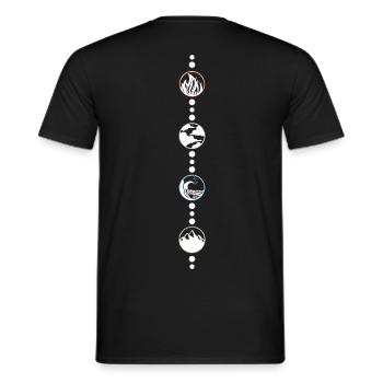 4 Produits - T-shirt homme - noir - Dos - AI Model Male 178 light (178cm)