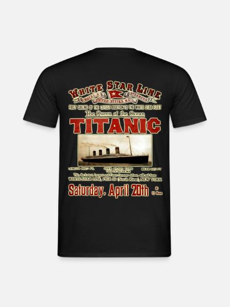 TITANIC VINTAGE KREATION Louis RUNEMBERG © Adagp - Mænd T-shirt - sort