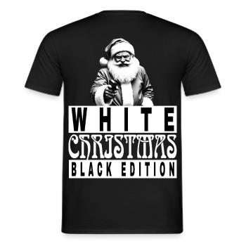 Blanc Noël Noir Edition - T-shirt homme - noir - Dos - AI Model Male 178 light (178cm)