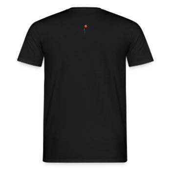 Fröhlicher Ballon Smile - Männer T-Shirt - Schwarz - Hinten - AI Model Male 178 light (178cm)