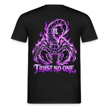 Vertraue niemandem. - Männer T-Shirt - Schwarz - Hinten - AI Model Male 178 light (178cm)