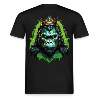 Gorille - T-shirt homme - noir - Dos - AI Model Male 178 light (178cm)