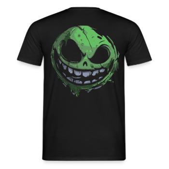 gruseliges gesicht - halloween trick or treat - Männer T-Shirt - Schwarz - Hinten - AI Model Male 178 light (178cm)