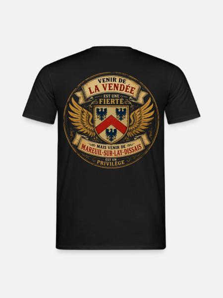 Fierté Vendée - Mareuil-sur-Lay-Dissais Privilège - T-shirt homme - noir