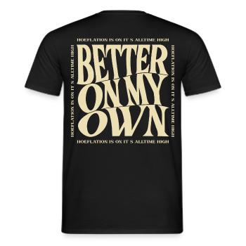 Better on my own - Männer T-Shirt - Schwarz - Hinten - AI Model Male 178 light (178cm)