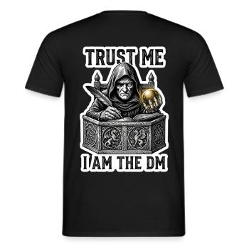 Croyez-moi, je suis le maître du jeu de rôle TTRPG - T-shirt homme - noir - Dos - AI Model Male 178 light (178cm)