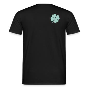 Wer Glück hat, der hat Glück! - Männer T-Shirt - Schwarz - Hinten - AI Model Male 178 light (178cm)