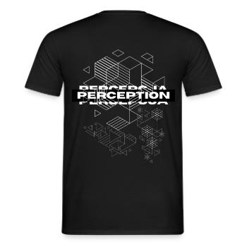 Mystik der Wahrnehmungsgeometrie - Männer T-Shirt - Schwarz - Hinten - AI Model Male 178 light (178cm)