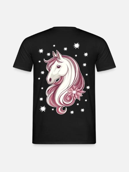 Horse with stars - Men's T-Shirt - black