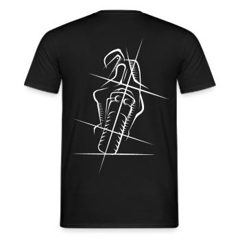 Moto Supersport Racing Biker Icon Sketch - T-shirt homme - noir - Dos - AI Model Male 178 light (178cm)