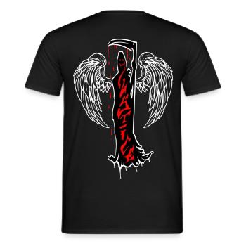 Gerechtigkeit - Männer T-Shirt - Schwarz - Hinten - AI Model Male 178 light (178cm)