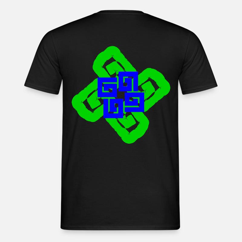Spirals and interlacing - Men’s T-shirt - black