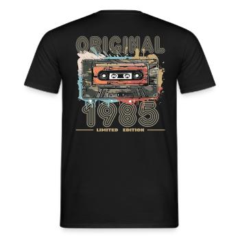 1985 limited edition retro vintage original - Männer T-Shirt - Schwarz - Hinten - AI Model Male 178 light (178cm)