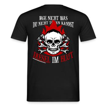 Diesel Power Diesel in the Blood Diesel Power Gear - Men's T-Shirt - black - Back - AI Model Male 178 light (178cm)