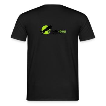 athletic dogs final PS 200818 A - Men's T-Shirt - black - Back - AI Model Male 178 light (178cm)