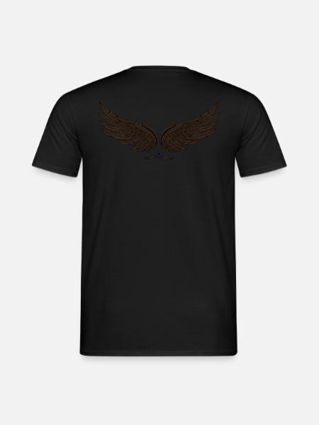 Boho Flügel - Männer T-Shirt - Schwarz