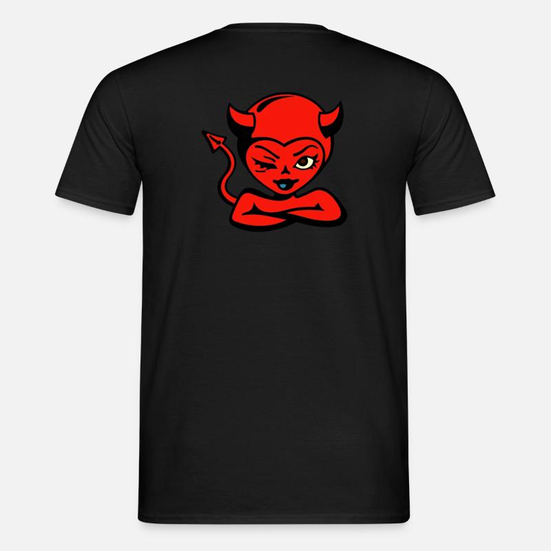 Devil, Devil, Devil Woman - Men's T-Shirt - black