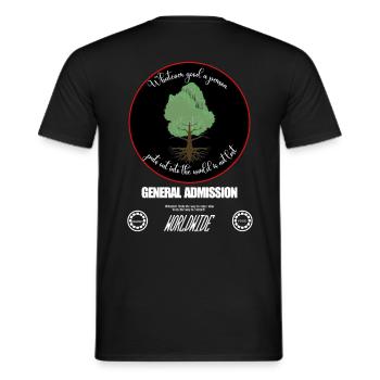 Bestes Lebensmotto - Männer T-Shirt - Schwarz - Hinten - AI Model Male 178 light (178cm)
