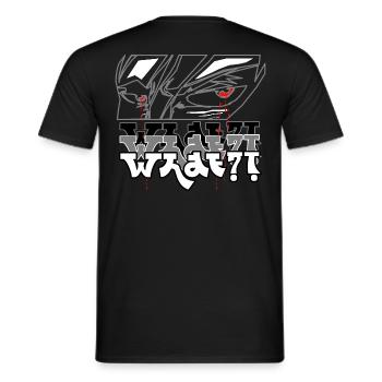 Combattre l’anime - T-shirt homme - noir - Dos - AI Model Male 178 light (178cm)