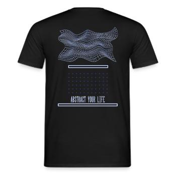 Abstract your Life - Männer T-Shirt - Schwarz - Hinten - AI Model Male 178 light (178cm)