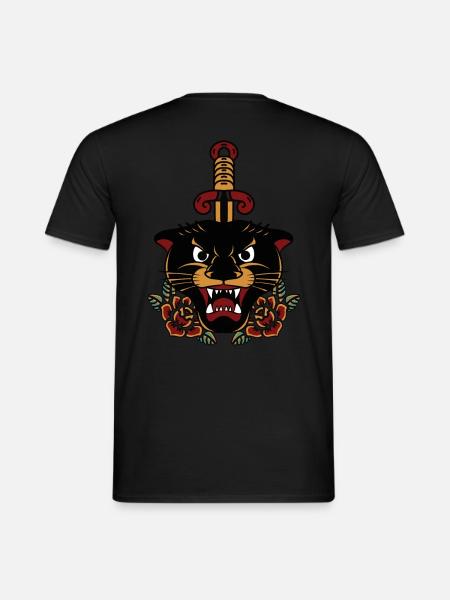 Old School Panther - Men's T-Shirt - black
