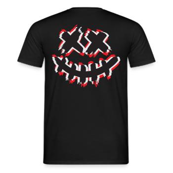Smile X - Men's T-Shirt - black - Back - AI Model Male 178 light (178cm)