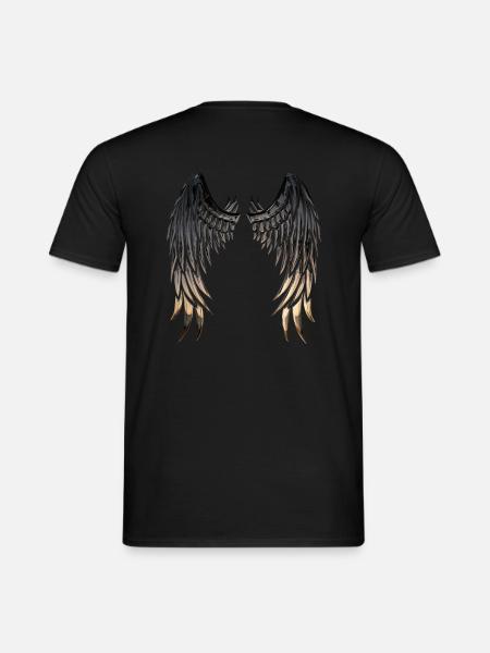 Engelsflügel / Skrzydła Anioła - Männer T-Shirt - Schwarz