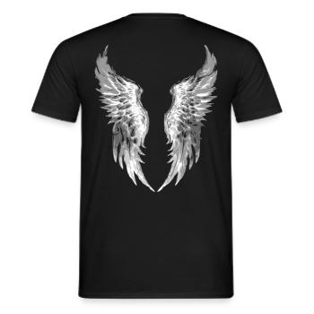 2reborn Wings Engel stab 3 - Männer T-Shirt - Schwarz - Hinten - AI Model Male 178 light (178cm)