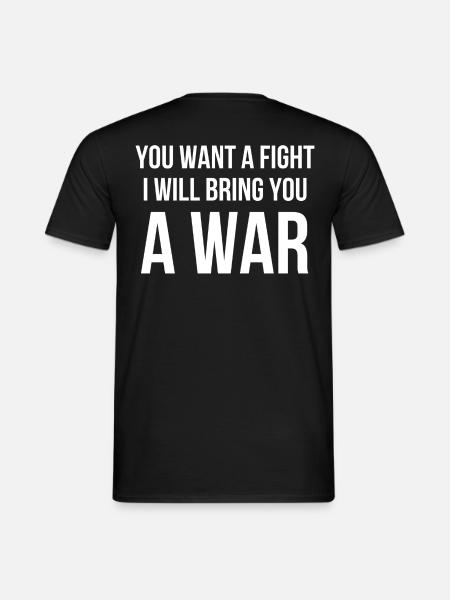 Warrior Quote Fitness - Men's T-Shirt - black