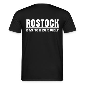 Das Tor Zur Welt - Männer T-Shirt - Schwarz - Hinten - AI Model Male 178 light (178cm)