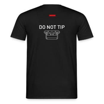 Do not tip - T-shirt homme - noir - Dos - AI Model Male 178 light (178cm)