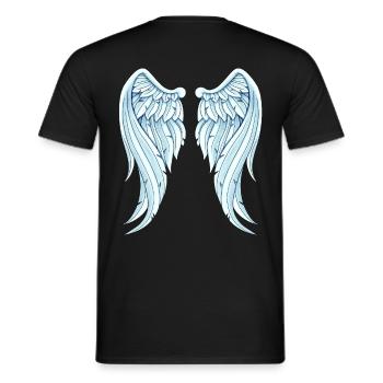 Angelwings drôle idée cadeau Ailes d’ange - T-shirt homme - noir - Dos - AI Model Male 178 light (178cm)