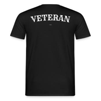 Schwarz; Herren - Männer T-Shirt - Schwarz - Hinten - AI Model Male 178 light (178cm)