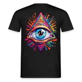 Laughing Eye - Men's T-Shirt - black - Back - AI Model Male 178 light (178cm)