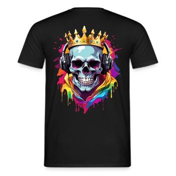 Casque - T-shirt homme - noir - Dos - AI Model Male 178 light (178cm)
