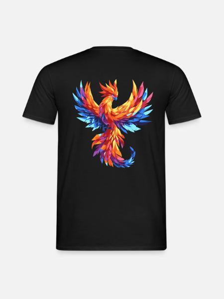 Phönix phoenix fantasy magic vogel - Männer T-Shirt - Schwarz