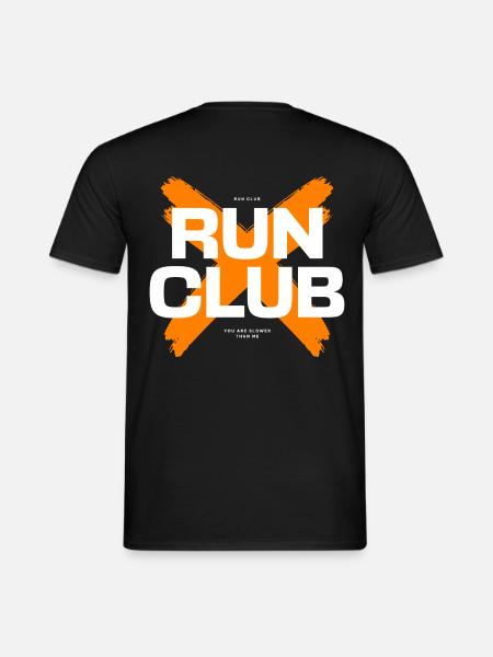 RUN-CLUB - Männer T-Shirt - Schwarz