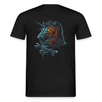 Dead Unicorn Horse Dead Unicorn Premium Gift - Men's T-Shirt - black - Back - AI Model Male 178 light (178cm)