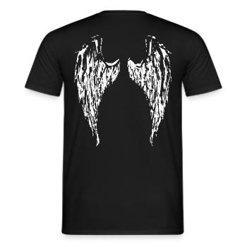 Angel Angel Wing Wings Angelwings 2reborn - Men's T-Shirt - black - Back - AI Model Male 178 light (178cm)