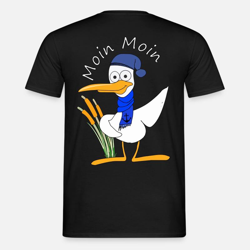 Moin Moin - Männer T-Shirt - Schwarz