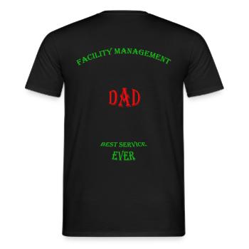 Dad - Men's T-Shirt - black - Back - AI Model Male 178 light (178cm)