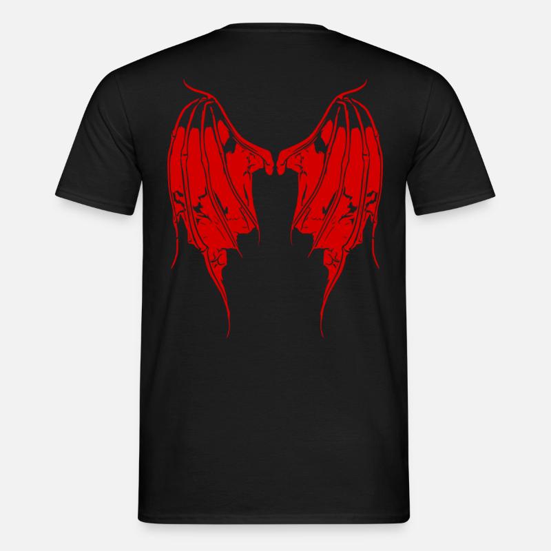 2reborn Devil Devilwings Wings Teufel Demon - Männer T-Shirt - Schwarz