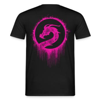 Dragon Viking - T-shirt homme - noir - Dos - AI Model Male 178 light (178cm)