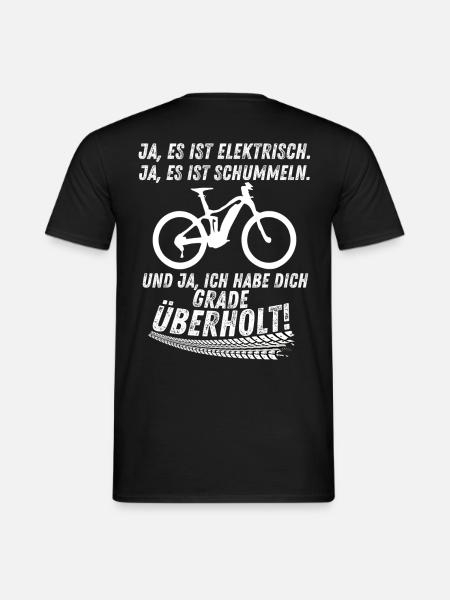 E Mountainbike E-Bike Fahrrad Geschenk Radsport - Männer T-Shirt - Schwarz
