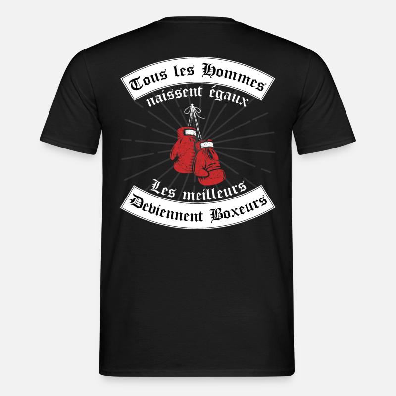 les meilleurs deviennent boxeurs | gant de boxe - T-shirt homme - noir