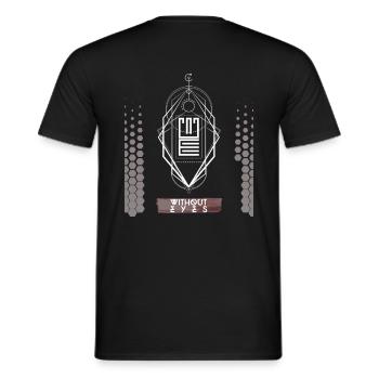 Best Techno Design Without Eyes - Männer T-Shirt - Schwarz - Hinten - AI Model Male 178 light (178cm)