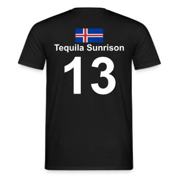 Tequila Sunriseson - Männer T-Shirt - Schwarz - Hinten - AI Model Male 178 light (178cm)