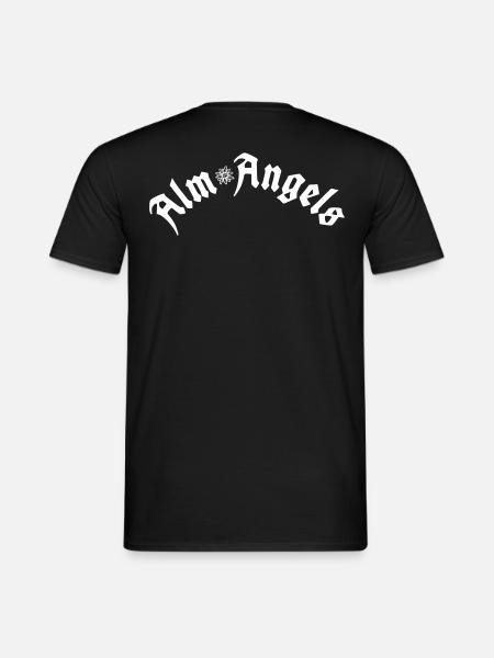 Alm Angel elips - Männer T-Shirt - Schwarz