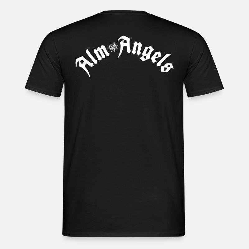 Alm Angel elips - Männer T-Shirt - Schwarz