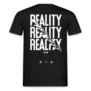 Black White Minimalist Design - Männer T-Shirt - Schwarz - Hinten - AI Model Male 178 light (178cm)